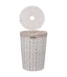5 FIVE SIMPLY SMART - Panier à linge 40L Blanc tressé D 32 x H 58 cm - vignette