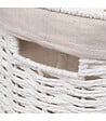 5 FIVE SIMPLY SMART - Panier à linge 40L Blanc tressé D 32 x H 58 cm - vignette