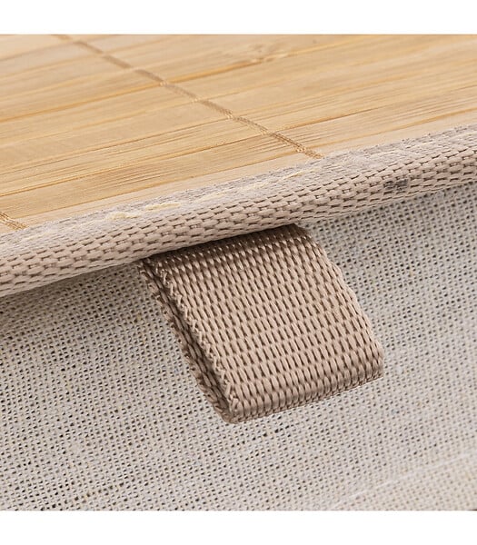 5 FIVE SIMPLY SMART - Panier à Linge 50L en Bambou L 41.5 x P 30 x H 50 cm - large