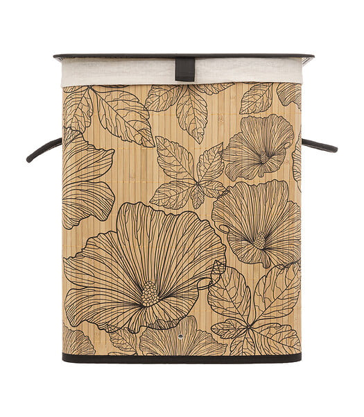 5 FIVE SIMPLY SMART - Panier à Linge 50L en Bambou L 41.5 x P 30 x H 50 cm - large