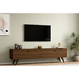 CONCEPT USINE - Meuble TV 160cm avec deux placards noyer POLY - vignette