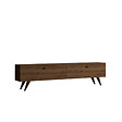 CONCEPT USINE - Meuble TV 160cm avec deux placards noyer POLY - vignette