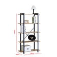 CONCEPT USINE - Etagère 5 rangements 150 cm bois et noir TYDO - vignette
