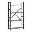CONCEPT USINE - Etagère 4 rangements 112 cm bois et noir TYDA - vignette