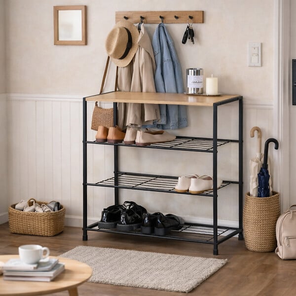 CONCEPT USINE - Meuble à chaussures 63x30cm bois BOTTI $ - large