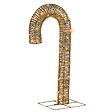 BELIANI - Décoration extérieure LED HOLMAVIK Sucre d'orge 74 cm Doré - vignette