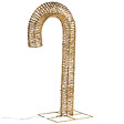 BELIANI - Décoration extérieure LED HOLMAVIK Sucre d'orge 74 cm Doré - vignette