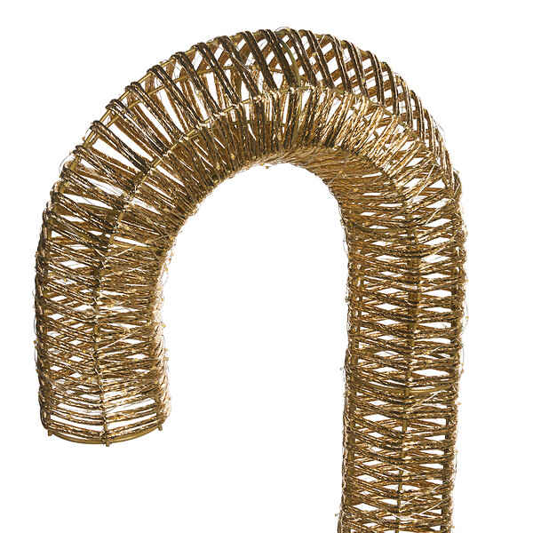BELIANI - Décoration extérieure LED HOLMAVIK Sucre d'orge 74 cm Doré - large