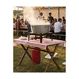 INTEC - Réchaud à gaz 7.5KW Acier émaillé Bruleur fonte Réchaud Traiteur 4 pieds Cuissons extérieures - vignette