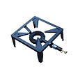 INTEC - Réchaud à gaz 7.5KW Acier émaillé Bruleur fonte Réchaud Traiteur 4 pieds Cuissons extérieures - vignette