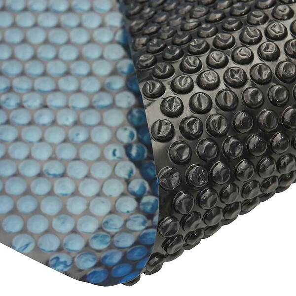 VIDAXL - vidaXL Film solaire de piscine flottant PE 600x400 cm Noir et bleu - large