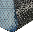 VIDAXL - vidaXL Film solaire de piscine flottant PE 600x400 cm Noir et bleu - vignette