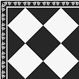 99DECO - Tapis antidérapant - Rétro - vinyle - int./ext. - Noir - 50x120cm - vignette