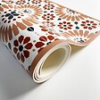 99DECO - Tapis antidérapant - Marsiho - vinyle - int./ext. - Orange - 50x120cm - vignette