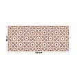 99DECO - Tapis antidérapant - Marsiho - vinyle - int./ext. - Orange - 50x120cm - vignette