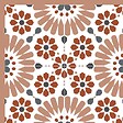 99DECO - Tapis antidérapant - Marsiho - vinyle - int./ext. - Orange - 50x120cm - vignette