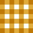 99DECO - Tapis antidérapant - Vichy - vinyle - int./ext. - Orange - 120x200cm - vignette