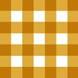 99DECO - Tapis antidérapant - Vichy - vinyle - int./ext. - Orange - 50x120cm - vignette