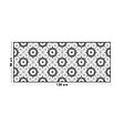99DECO - Tapis antidérapant - Marsiho - vinyle - int./ext. - Gris - 50x120cm - vignette