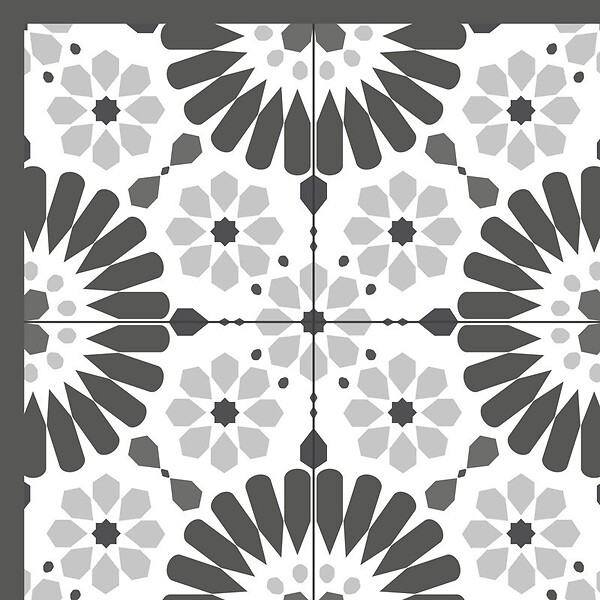 99DECO - Tapis antidérapant - Marsiho - vinyle - int./ext. - Gris - 50x120cm - large