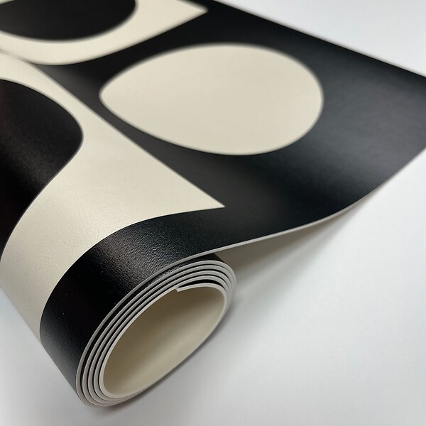 99DECO - Tapis antidérapant - Pop - vinyle - int./ext. - Noir - 120x200cm - large