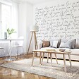 99DECO - Papier Peint Panoramique Texte Noir - 99DECO - L432xH270cm - vignette