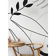 99DECO - Papier peint panoramique - Face Contour - Noir - intissé : 150g/m² - 9 lés : 432x270cm - vignette