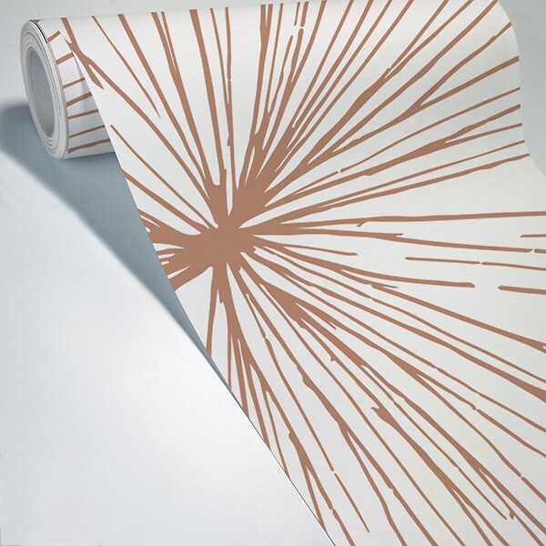 99DECO - Papier peint panoramique - Lamnar - Orange - intissé : 150g/m² - 7 lés : 336x270cm - large