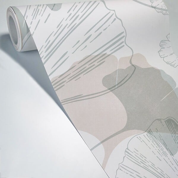 99DECO - Papier peint panoramique - Gingko - Multicolore - intissé : 150g/m² - 5 lés : 240x270cm - large