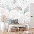 99DECO - Papier peint panoramique - Gingko - Multicolore - intissé : 150g/m² - 5 lés : 240x270cm - vignette