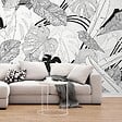 99DECO - Papier peint panoramique - Bornéo - Noir - intissé : 150g/m² - 7 lés : 336x270cm - vignette