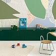 99DECO - Papier peint panoramique - Jardin Diffus - Vert - intissé : 150g/m² - 7 lés : 336x270cm - vignette