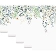 99DECO - Papier peint panoramique - Flowers in Rain - Multicolore - intissé : 150g/m² - 7 lés : 336x270cm - vignette