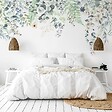 99DECO - Papier peint panoramique - Flowers in Rain - Multicolore - intissé : 150g/m² - 7 lés : 336x270cm - vignette