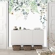 99DECO - Papier peint panoramique - Flowers in Rain - Multicolore - intissé : 150g/m² - 7 lés : 336x270cm - vignette
