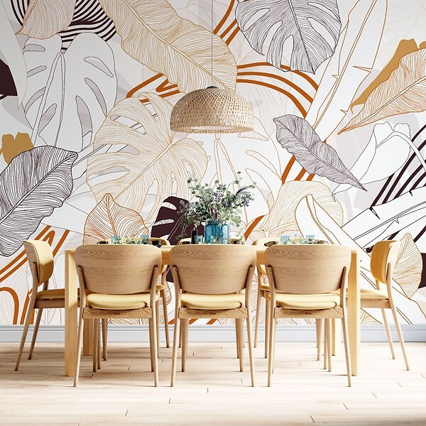 99DECO - Papier peint panoramique - Bornéo - Multicolore - intissé : 150g/m² - 7 lés : 336x270cm - large