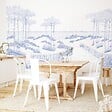 99DECO - Papier peint panoramique - Les Landes - Bleu - intissé : 150g/m² - 7 lés : 336x270cm - vignette