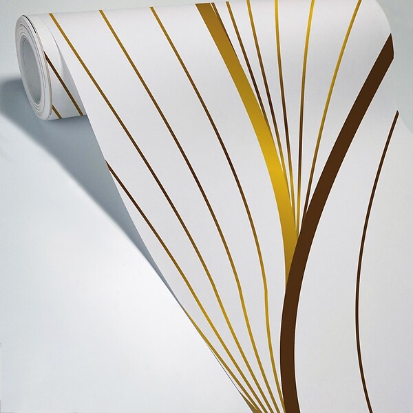 99DECO - Papier peint panoramique - Sötma - Blanc - intissé : 150g/m² - 5 lés : 240x270cm - large