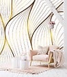 99DECO - Papier peint panoramique - Sötma - Blanc - intissé : 150g/m² - 5 lés : 240x270cm - vignette