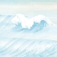 99DECO - Papier peint panoramique - Vagues - Bleu - intissé : 150g/m² - 7 lés : 336x270cm - vignette