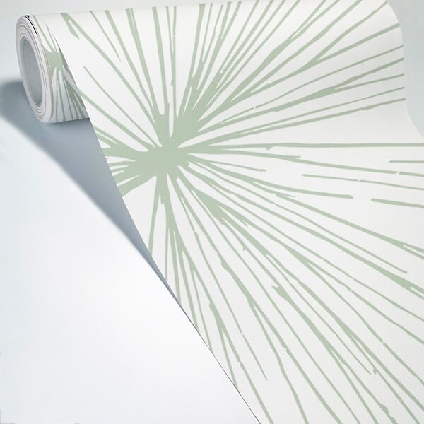 99DECO - Papier peint panoramique - Lamnar - Vert - intissé : 150g/m² - 7 lés : 336x270cm - large