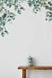 99DECO - Papier peint panoramique - Eucalyptus in rain - Intissé : 150g/m² - 7 lés : 336x270cm - vignette