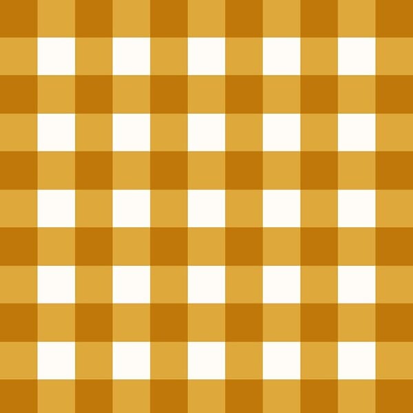 99DECO - Papier peint raccordable - Vichy - Orange - intissé : 150g/m² - 4 lés : 192x270cm - large