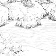 99DECO - Papier peint panoramique - Calanques - Blanc - intissé : 150g/m² - 7 lés : 336x270cm - vignette