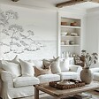 99DECO - Papier peint panoramique - Calanques - Blanc - intissé : 150g/m² - 7 lés : 336x270cm - vignette