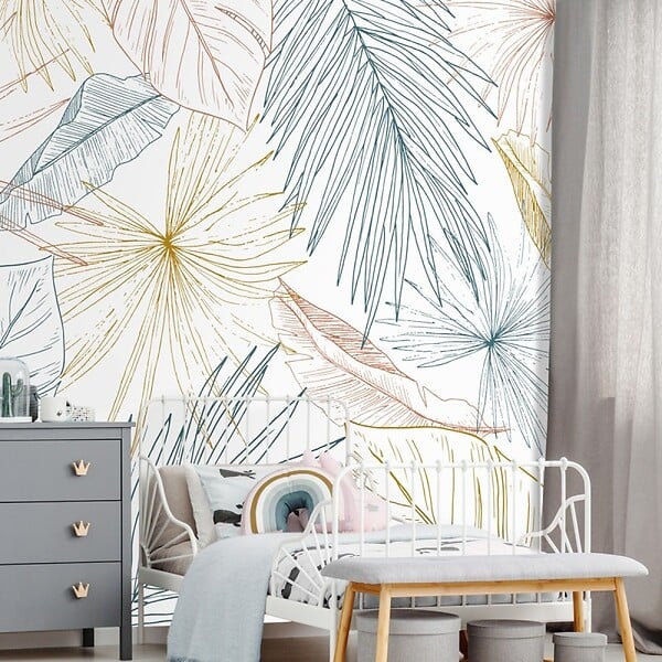 99DECO - Papier peint panoramique - Lamnar - Multicolore - intissé : 150g/m² - 7 lés : 336x270cm - large