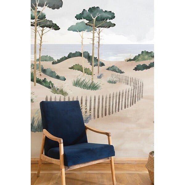 99DECO - Papier peint panoramique - Les Landes - Multicolore - intissé : 150g/m² - 7 lés : 336x270cm - large