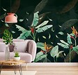 99DECO - Papier peint panoramique - Tropics Dark - Vert - intissé : 150g/m² - 7 lés : 336x270cm - vignette