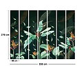 99DECO - Papier peint panoramique - Tropics Dark - Vert - intissé : 150g/m² - 7 lés : 336x270cm - vignette