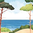 99DECO - Papier peint panoramique - Les Landes - Multicolore - intissé : 150g/m² - 7 lés : 336x270cm - vignette